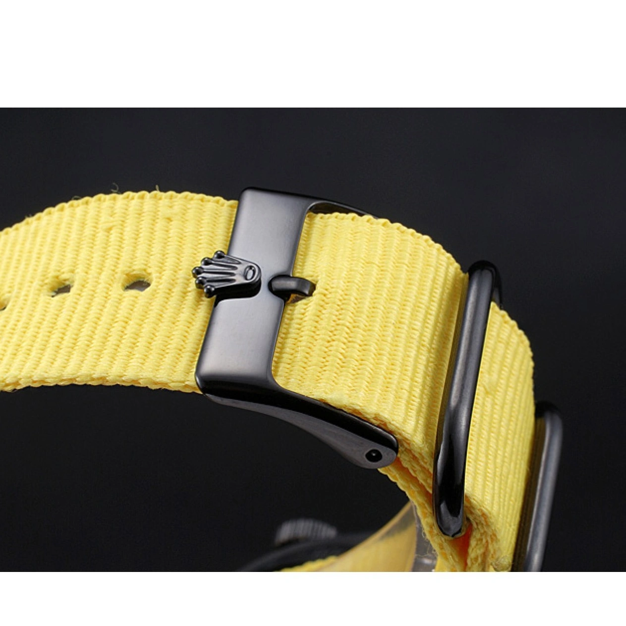 Best AAA Replica Sites Rolex Nylon Strap Yellow 621999 Milgauss Bamford 1027